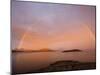 Nordland, Helgeland, A Rainbow at Midnight, Norway-Mark Hannaford-Mounted Photographic Print