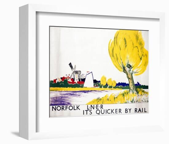 Norfolk Big Yellow Tree-null-Framed Art Print