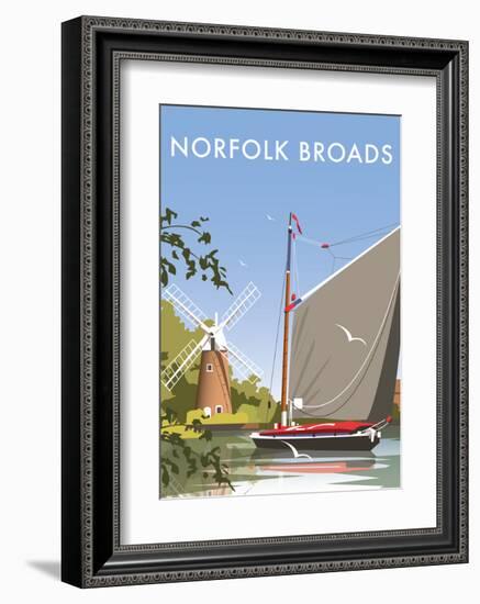 Norfolk Broads - Dave Thompson Contemporary Travel Print-Dave Thompson-Framed Art Print