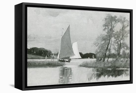 Norfolk Broads-Joseph Pennell-Framed Stretched Canvas