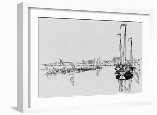 Norfolk Broads-Joseph Pennell-Framed Art Print