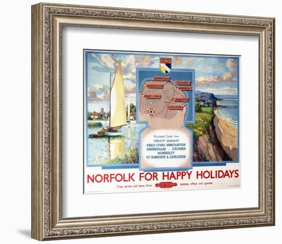 Norfolk for Happy Holidays-null-Framed Art Print