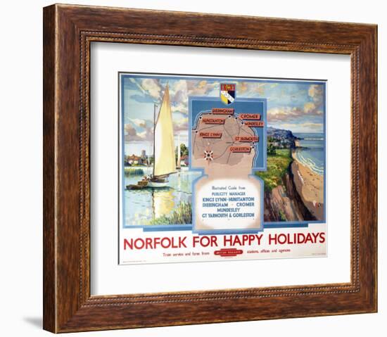 Norfolk for Happy Holidays-null-Framed Art Print