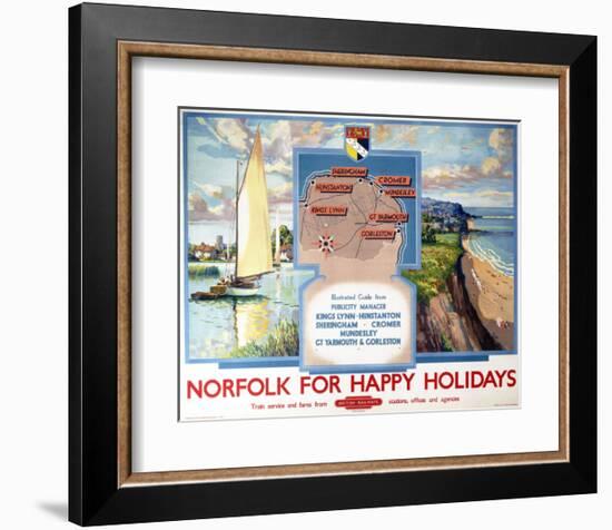 Norfolk for Happy Holidays-null-Framed Art Print