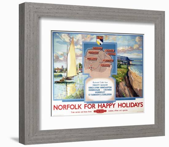 Norfolk for Happy Holidays-null-Framed Art Print