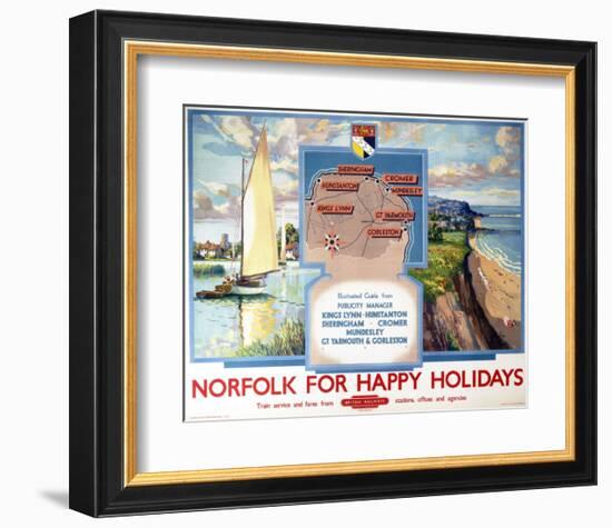 Norfolk for Happy Holidays-null-Framed Art Print