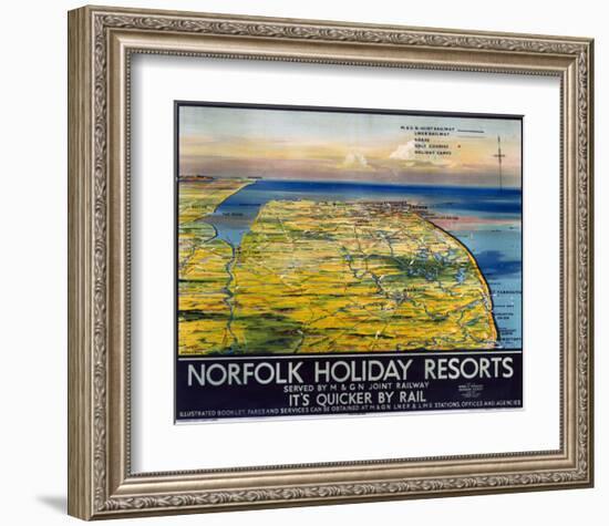 Norfolk Holiday Resorts-null-Framed Art Print