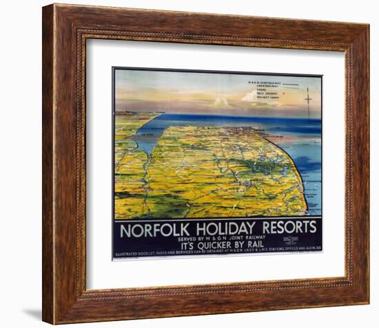 Norfolk Holiday Resorts-null-Framed Art Print