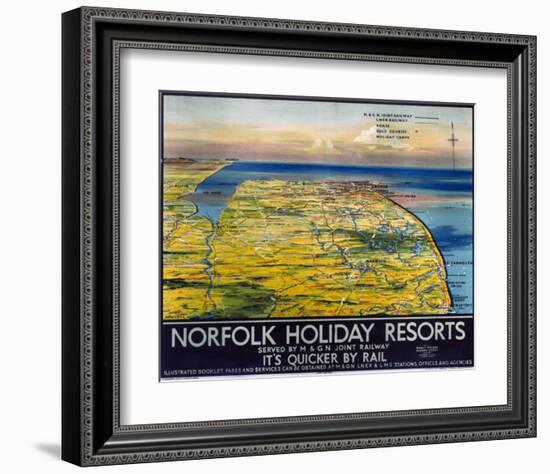 Norfolk Holiday Resorts-null-Framed Art Print