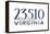 Norfolk, Virginia - 23510 Zip Code (Blue)-Lantern Press-Framed Stretched Canvas