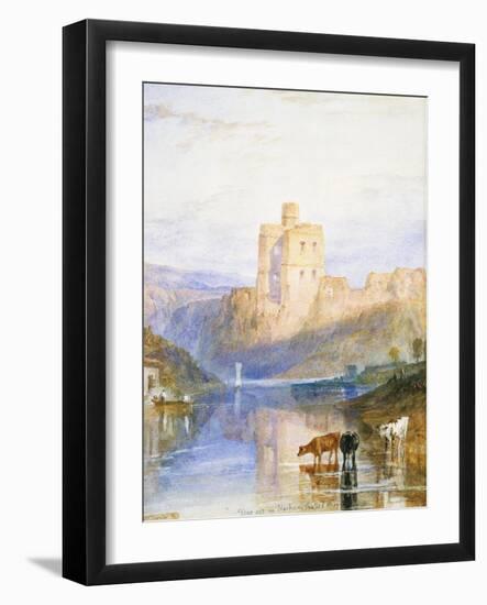 Norham Castle: an Illustration to Sir Walter Scott's Marmion, 1818-J. M. W. Turner-Framed Giclee Print