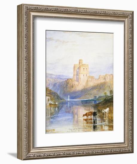 Norham Castle: an Illustration to Sir Walter Scott's Marmion, 1818-J. M. W. Turner-Framed Giclee Print