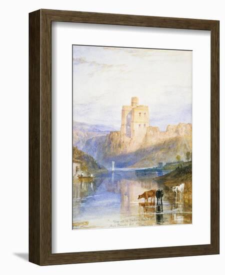 Norham Castle: an Illustration to Sir Walter Scott's Marmion, 1818-J. M. W. Turner-Framed Giclee Print