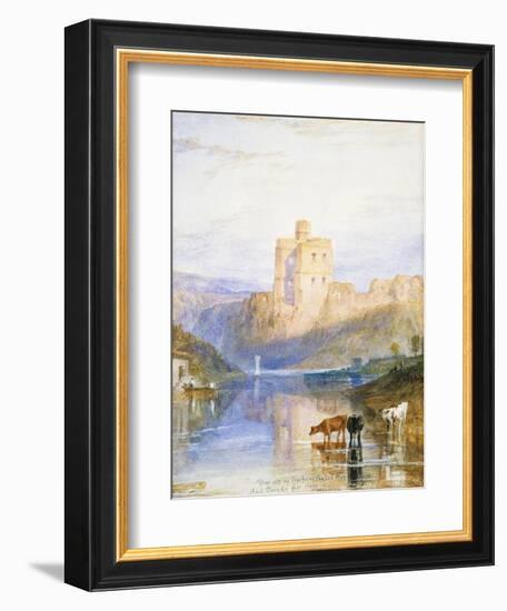 Norham Castle: an Illustration to Sir Walter Scott's Marmion, 1818-J. M. W. Turner-Framed Giclee Print