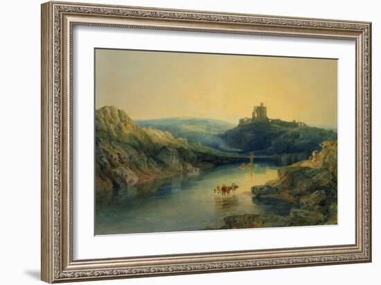 Norham Castle: Morning, C.1797-J. M. W. Turner-Framed Giclee Print