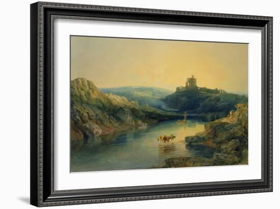 Norham Castle: Morning, C.1797-J. M. W. Turner-Framed Giclee Print