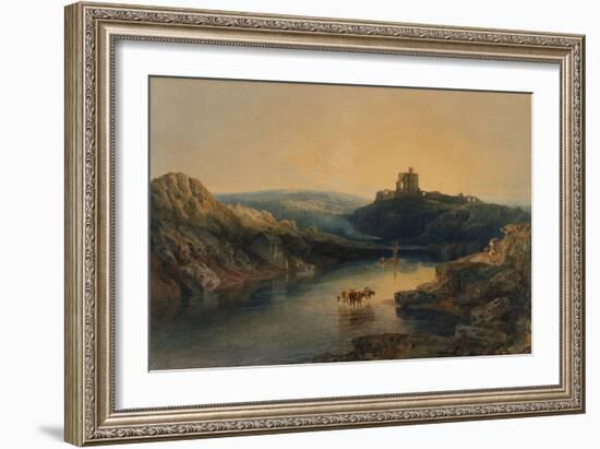 Norham Castle: Morning-J. M. W. Turner-Framed Giclee Print