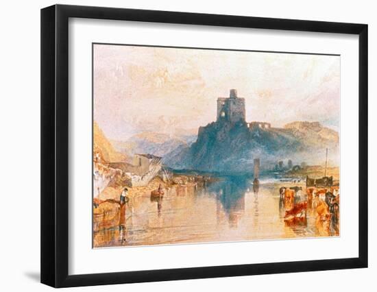 Norham Castle on the River Tweed, 1822-J M W Turner-Framed Giclee Print