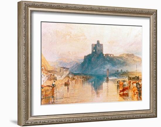 Norham Castle on the River Tweed, 1822-J M W Turner-Framed Giclee Print