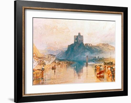 Norham Castle on the River Tweed, 1822-J M W Turner-Framed Giclee Print