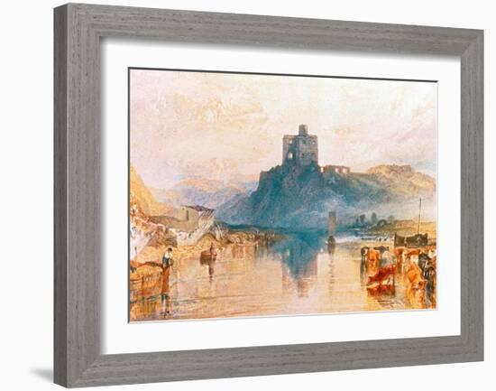 Norham Castle on the River Tweed, 1822-J M W Turner-Framed Giclee Print