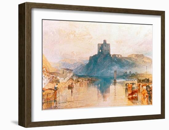 Norham Castle on the River Tweed, 1822-J M W Turner-Framed Giclee Print