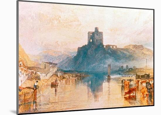 Norham Castle on the River Tweed, 1822-J M W Turner-Mounted Giclee Print