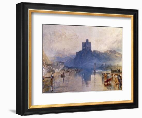 Norham Castle, on the River Tweed, C. 1822-1823-J. M. W. Turner-Framed Giclee Print