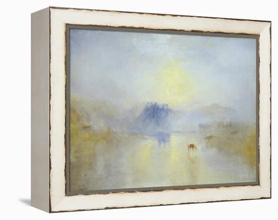 Norham Castle, Sunrise-JMW Turner-Framed Premier Image Canvas