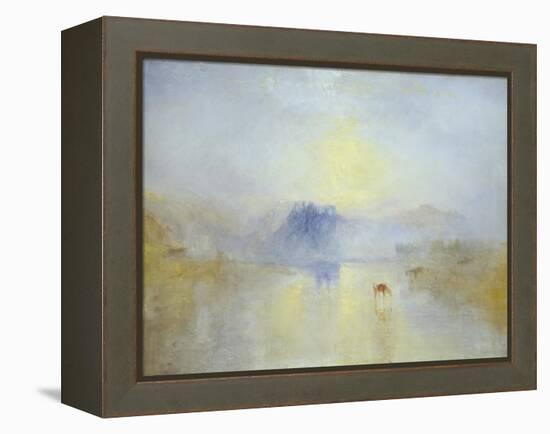 Norham Castle, Sunrise-JMW Turner-Framed Premier Image Canvas