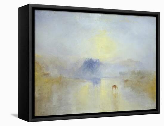 Norham Castle, Sunrise-JMW Turner-Framed Premier Image Canvas