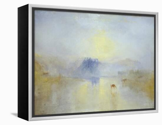 Norham Castle, Sunrise-JMW Turner-Framed Premier Image Canvas
