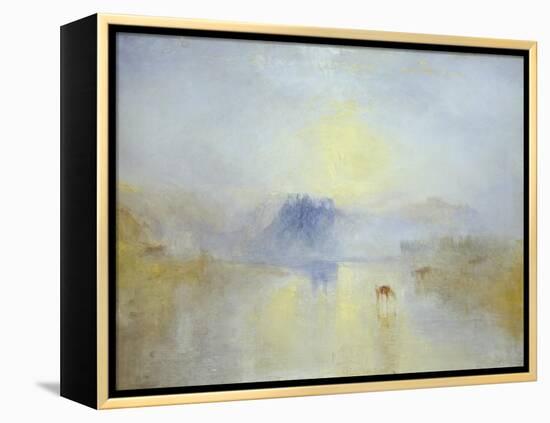 Norham Castle, Sunrise-JMW Turner-Framed Premier Image Canvas