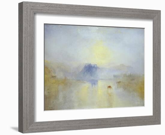 Norham Castle, Sunrise-JMW Turner-Framed Giclee Print