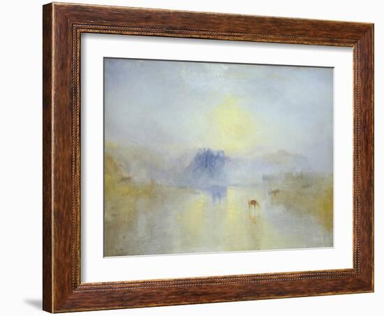 Norham Castle, Sunrise-JMW Turner-Framed Giclee Print