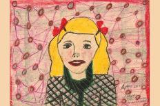 Golden Hair Girl-Norma Kramer-Art Print