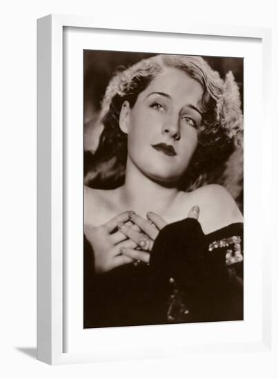 Norma Shearer, Canadian-American Actress and Film Star-null-Framed Photographic Print