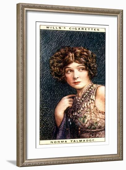 Norma Talmadge, American Actress, 1928-WD & HO Wills-Framed Giclee Print