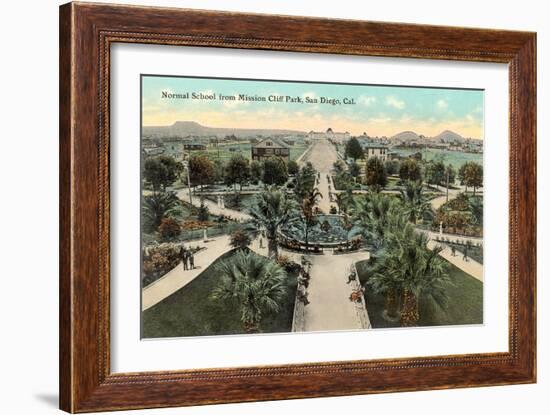 Normal School from Mission Cliff Park-null-Framed Art Print