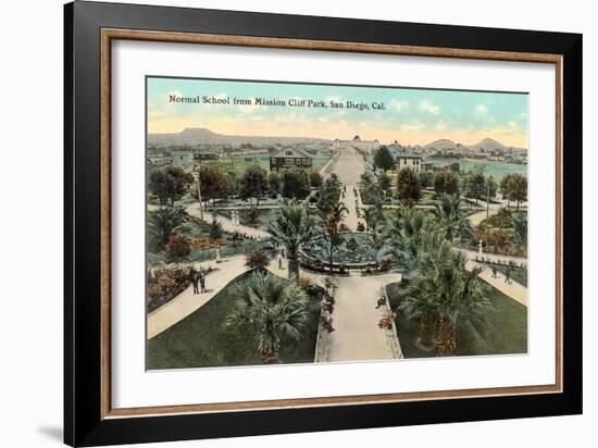 Normal School from Mission Cliff Park-null-Framed Art Print