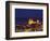 Norman Cathedral Lit Up at Dusk, Cefalu, Sicily, Italy, Mediterranean, Europe-John Miller-Framed Photographic Print