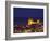 Norman Cathedral Lit Up at Dusk, Cefalu, Sicily, Italy, Mediterranean, Europe-John Miller-Framed Photographic Print