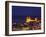 Norman Cathedral Lit Up at Dusk, Cefalu, Sicily, Italy, Mediterranean, Europe-John Miller-Framed Photographic Print