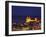 Norman Cathedral Lit Up at Dusk, Cefalu, Sicily, Italy, Mediterranean, Europe-John Miller-Framed Photographic Print