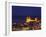 Norman Cathedral Lit Up at Dusk, Cefalu, Sicily, Italy, Mediterranean, Europe-John Miller-Framed Photographic Print