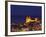 Norman Cathedral Lit Up at Dusk, Cefalu, Sicily, Italy, Mediterranean, Europe-John Miller-Framed Photographic Print