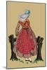 Norman Girl with Lace Headdress-Elizabeth Whitney Moffat-Mounted Art Print