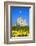 Norman Keep and daffodils, Cardiff Castle, Cardiff, Wales, United Kingdom, Europe-Billy Stock-Framed Photographic Print