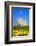 Norman Keep and daffodils, Cardiff Castle, Cardiff, Wales, United Kingdom, Europe-Billy Stock-Framed Photographic Print