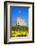 Norman Keep and daffodils, Cardiff Castle, Cardiff, Wales, United Kingdom, Europe-Billy Stock-Framed Photographic Print